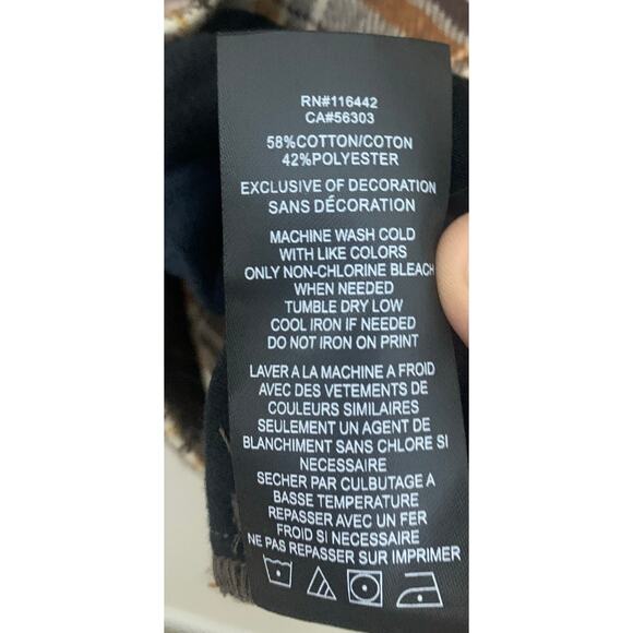 Broken Promises X Happy Bunny Grafitti Flannel Button Front Shirt sz LG - Picture 9 of 11